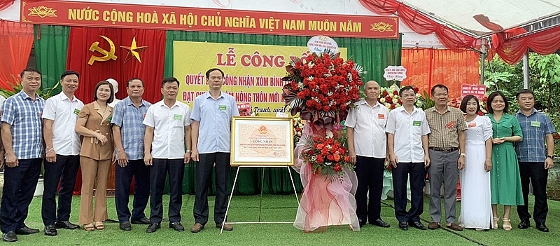 Phú Lương (Thái Nguyên): Bình Long đạt chuẩn xóm nông thôn mới kiểu mẫu năm 2024