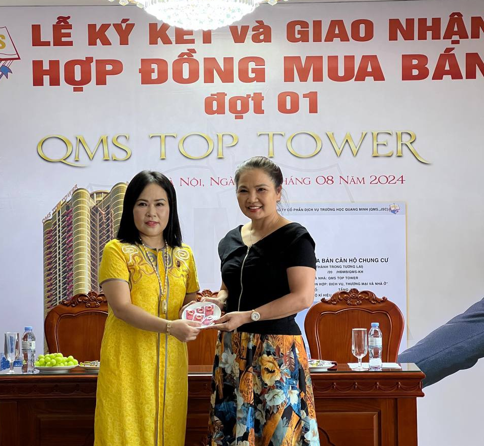 Loạt hợp đồng bán căn hộ QMS Top Tower Tố Hữu được ký kết đợt 1