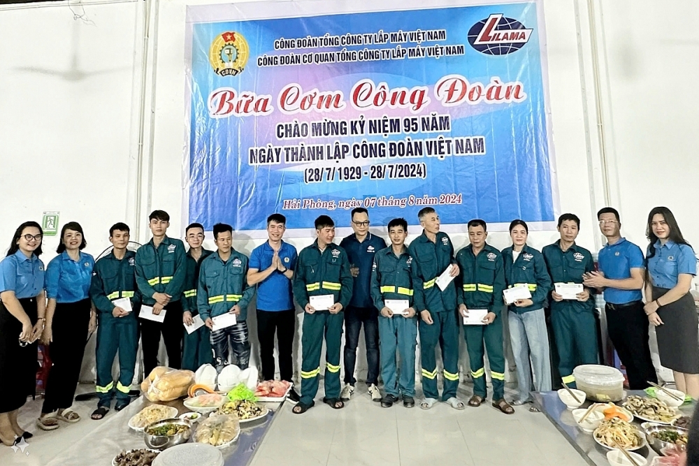 Công đoàn LILAMA tổ chức “Bữa cơm Công đoàn” nhân dịp kỷ niệm 95 năm thành lập Công đoàn Việt Nam