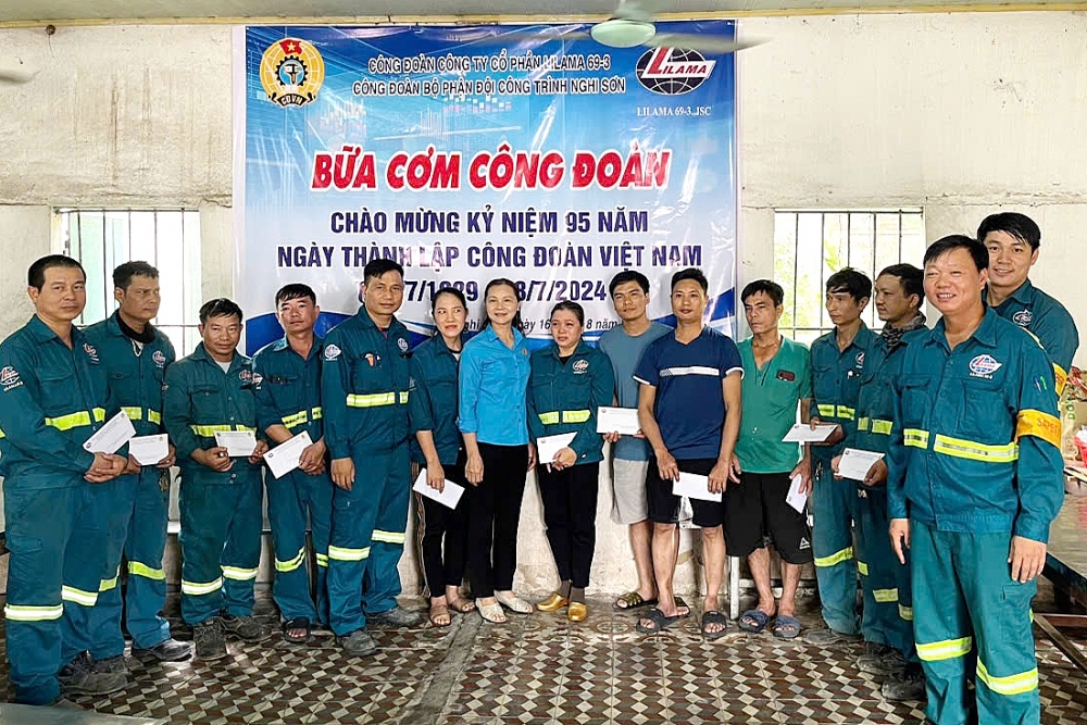 Công đoàn LILAMA tổ chức “Bữa cơm Công đoàn” nhân dịp kỷ niệm 95 năm thành lập Công đoàn Việt Nam