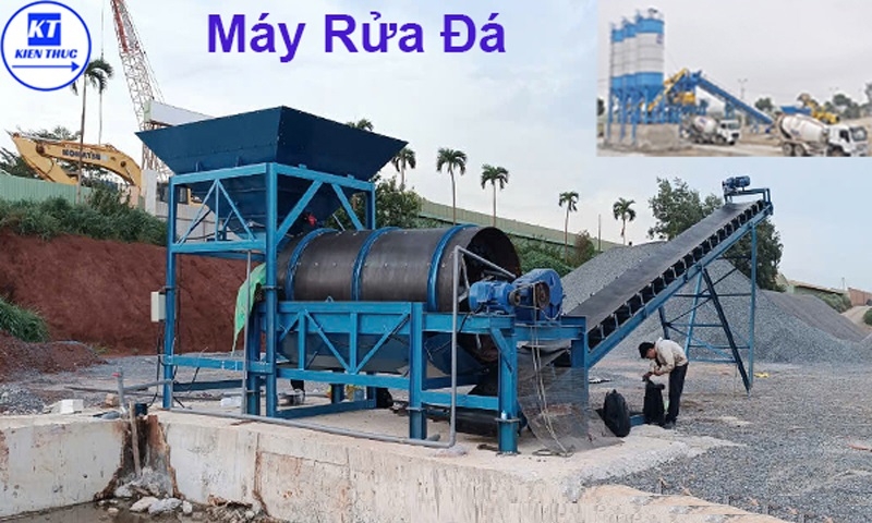 Máy rửa cát đá cho xây dựng như thế nào?