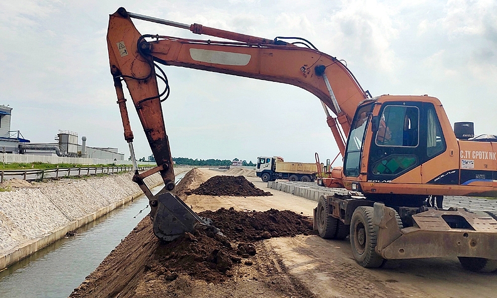 Tuyến đường vành đai phía Nam thành phố Thái Bình hoàn thành thi công các hạng mục cầu