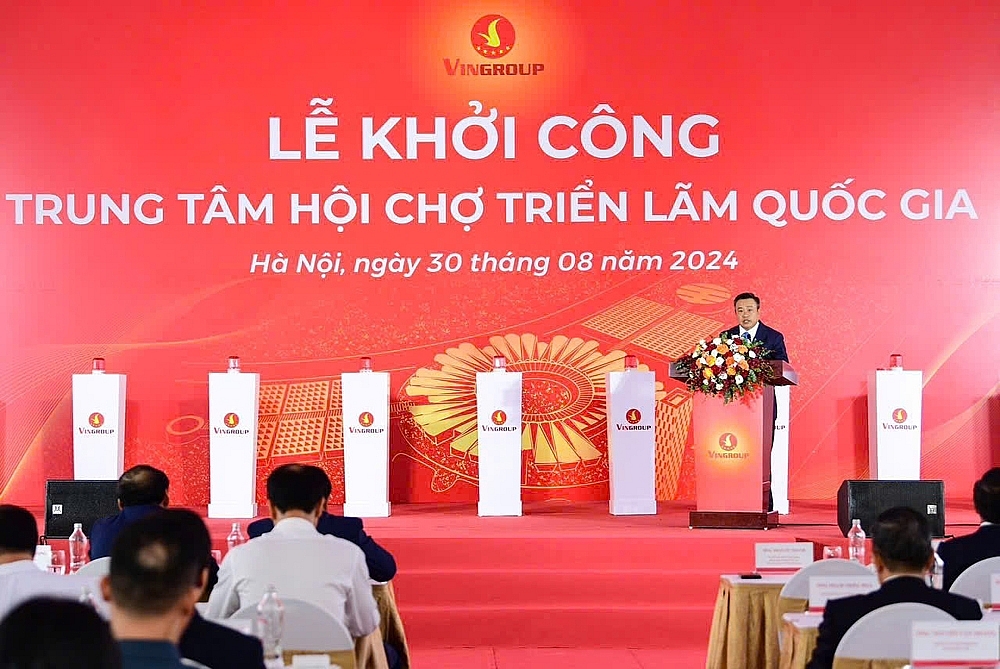 Thủ tướng bấm nút khởi công Trung tâm Hội chợ Triển lãm Quốc gia tại huyện Đông Anh