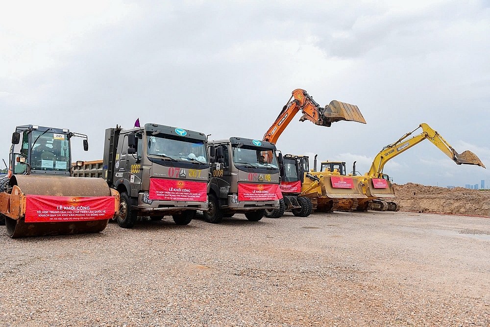 Thủ tướng bấm nút khởi công Trung tâm Hội chợ Triển lãm Quốc gia tại huyện Đông Anh