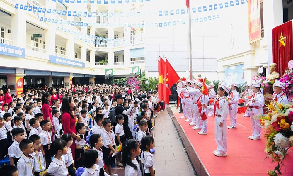 Hà Nội: Trường Tiểu học Thăng Long khai giảng năm học mới