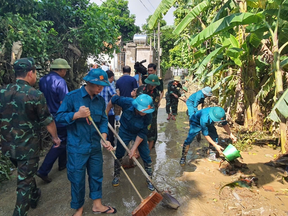 Lập Thạch (Vĩnh Phúc): Chủ tịch UBND huyện kiểm tra công tác khắc phục hậu quả sau bão