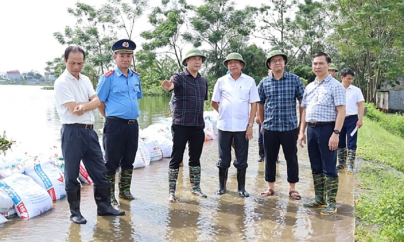 Hà Nội: Tăng cường công tác tuần tra, canh gác đê điều