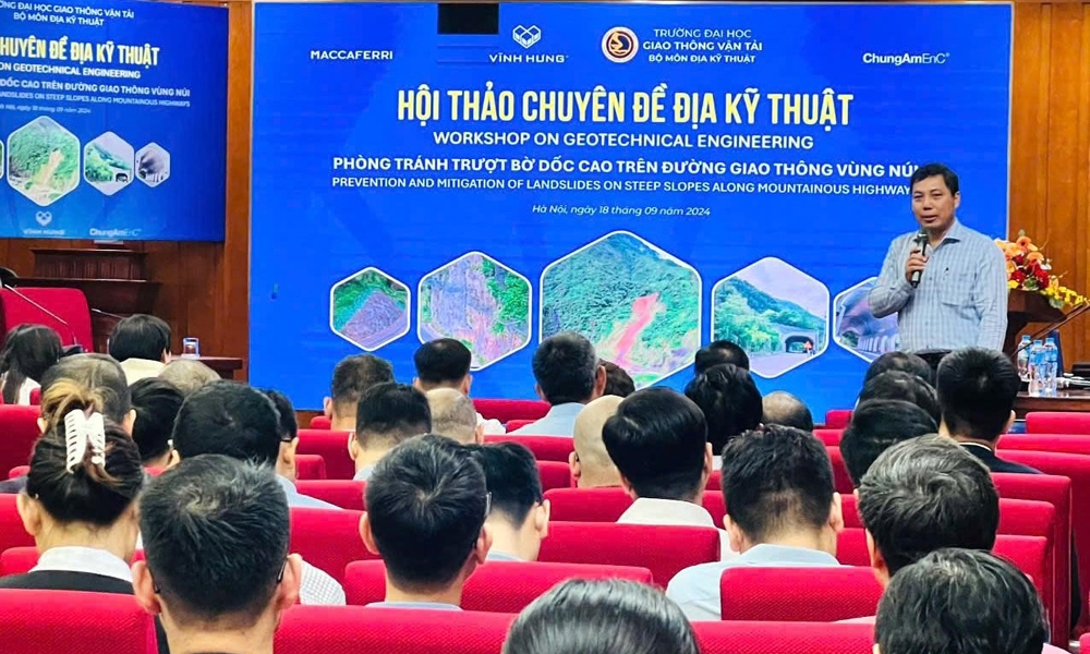 Phòng tránh trượt bờ dốc cao trên đường giao thông vùng núi