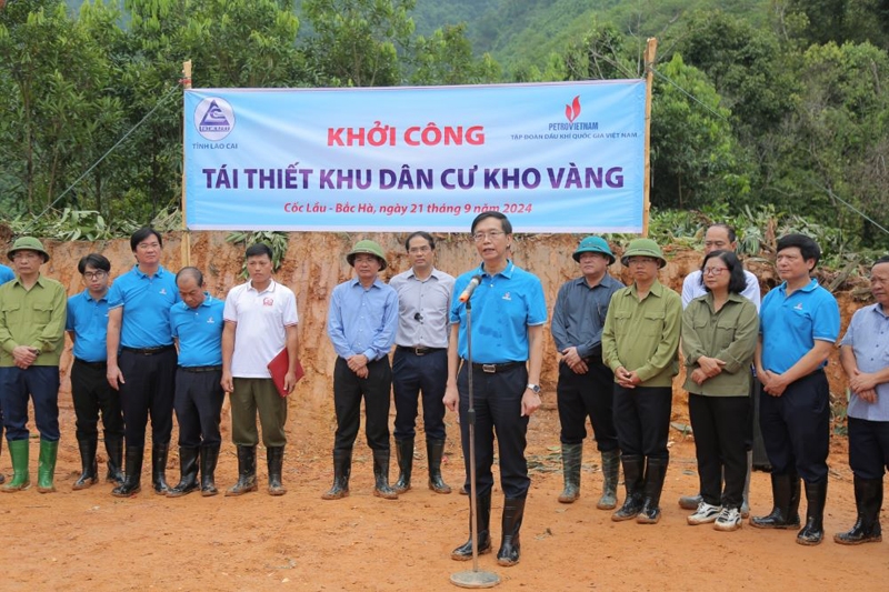 Petrovietnam khởi công tái thiết toàn bộ khu dân cư thôn Kho Vàng