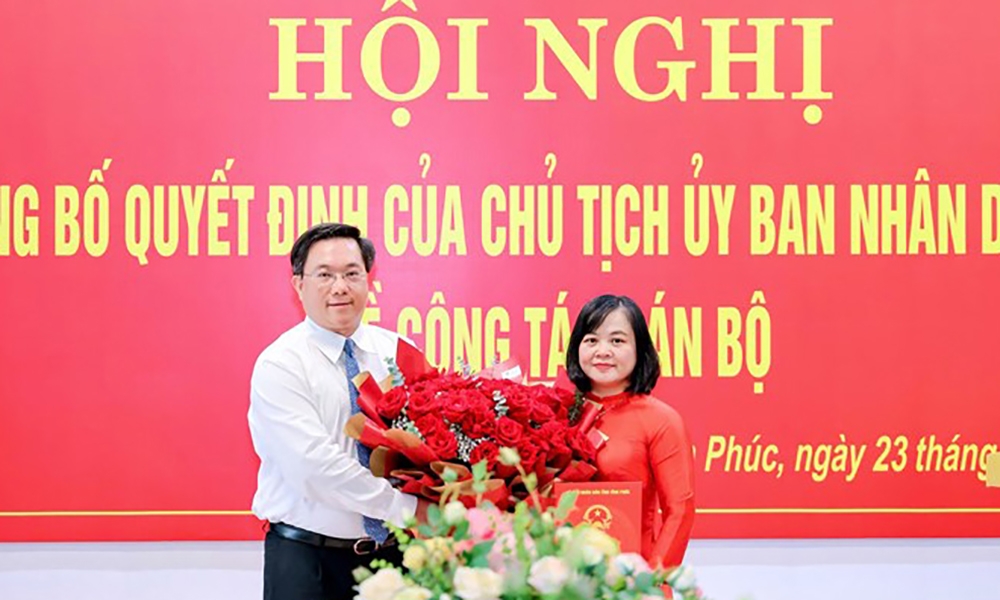 Vĩnh Phúc: Bổ nhiệm Giám đốc Sở Tài chính