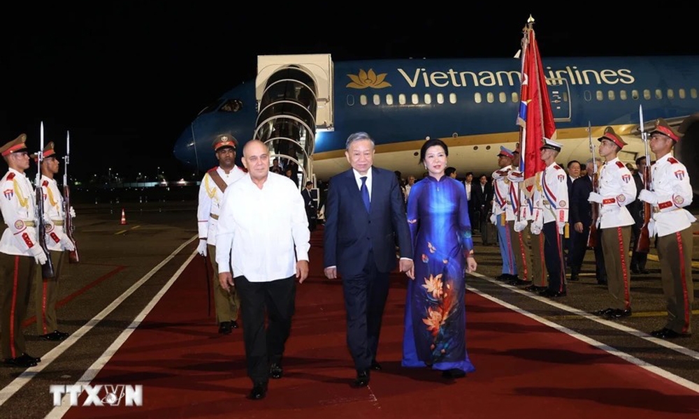 Tổng Bí thư, Chủ tịch nước Tô Lâm đến La Habana, bắt đầu thăm Cộng hòa Cuba