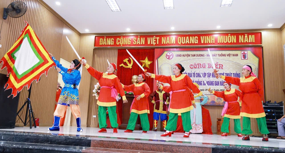 Tam Dương (Vĩnh Phúc): Bảo tồn và phát huy nghệ thuật tuồng cổ trong xây dựng Làng văn hóa kiểu mẫu tại xã Hoàng Đan