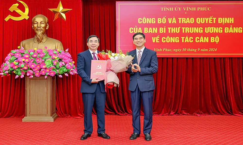 Vĩnh Phúc: Có tân Phó Bí thư Tỉnh ủy