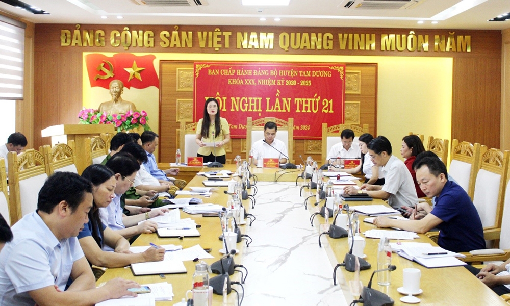 Tam Dương (Vĩnh Phúc): Quyết tâm hoàn thành các chỉ tiêu nhiệm vụ năm 2024