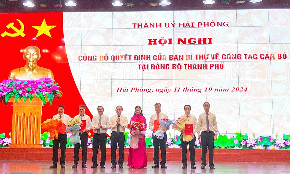 Hải Phòng: Công bố quyết định của Ban Bí thư về công tác cán bộ