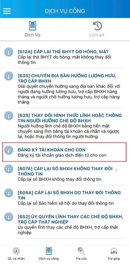 Hướng dẫn phụ huynh tra cứu thời hạn thẻ BHYT và đăng ký tài khoản VssID-BHXH số cho con