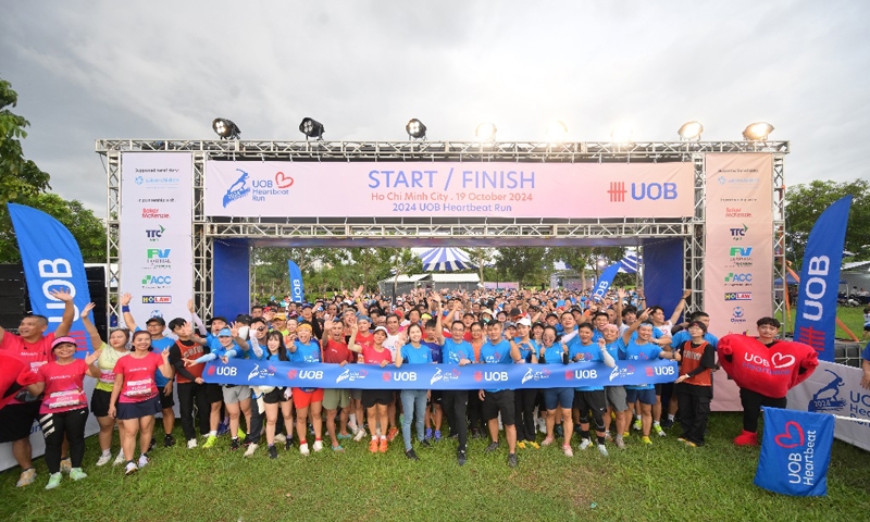 Giải chạy UOB Heartbeat Run 2024: Gây quỹ hỗ trợ các cộng đồng khó khăn