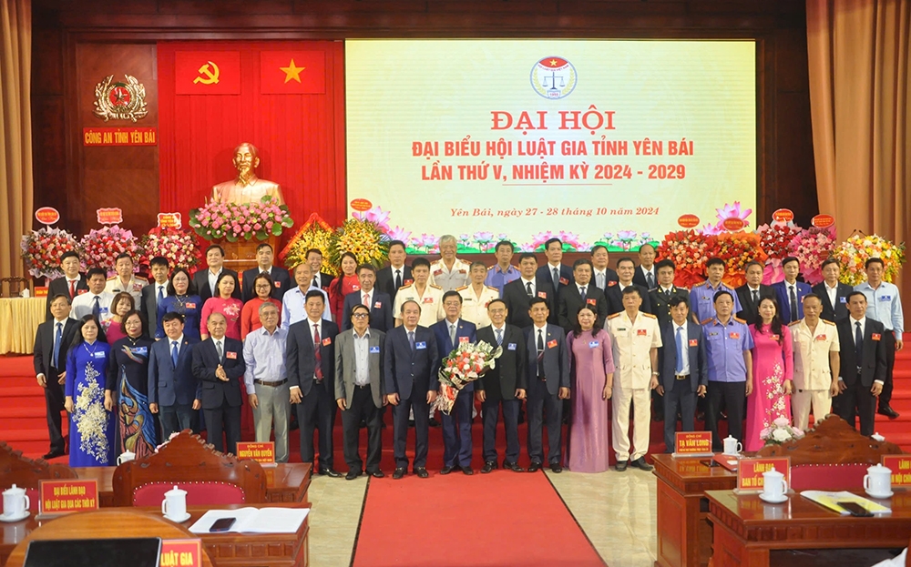 Đại hội Đại biểu Hội Luật gia tỉnh Yên Bái lần thứ V, nhiệm kỳ 2024 - 2029 thành công tốt đẹp