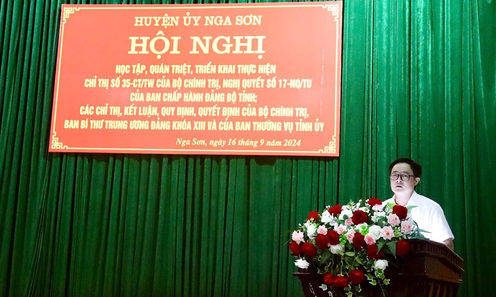 Nga Sơn (Thanh Hoá): Công tác nhân sự đặt lên hàng đầu