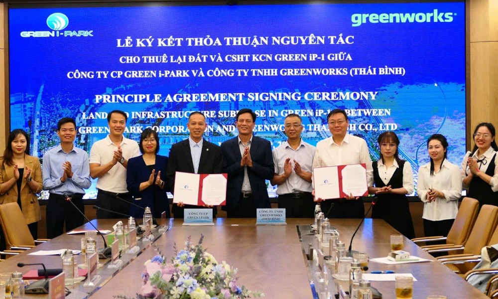 Hợp tác mới giữa Green i-Park và Công ty TNHH Greenworks Thái Bình