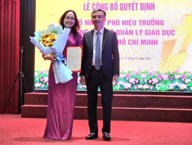 TS. Phan Thị Thúy Quyên được bổ nhiệm làm Phó Hiệu trưởng trường Cán bộ quản lý giáo dục Thành phố Hồ Chí Minh