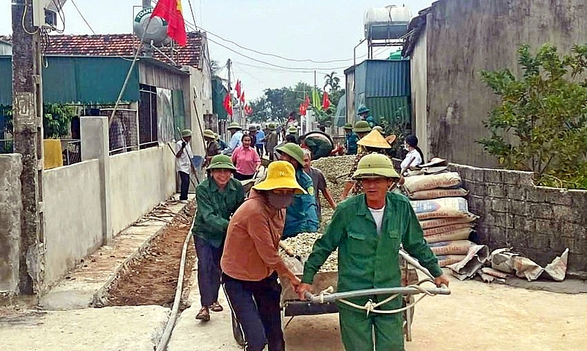 Lộc Hà (Hà Tĩnh): Tập trung hoàn thành các chỉ tiêu, mục tiêu xây dựng nông thôn mới