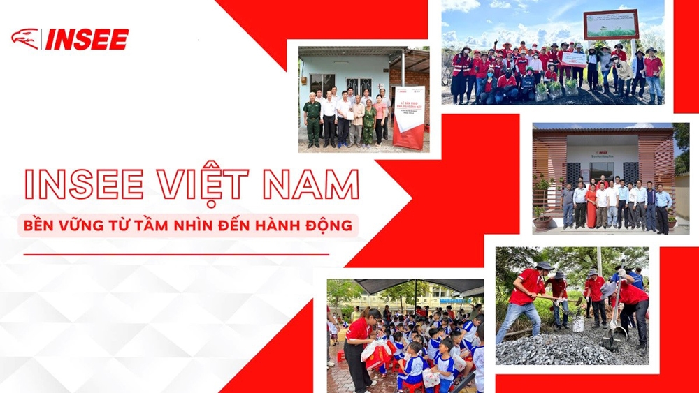 INSEE Việt Nam nhận giải thưởng Top 100 Doanh nghiệp phát triển bền vững