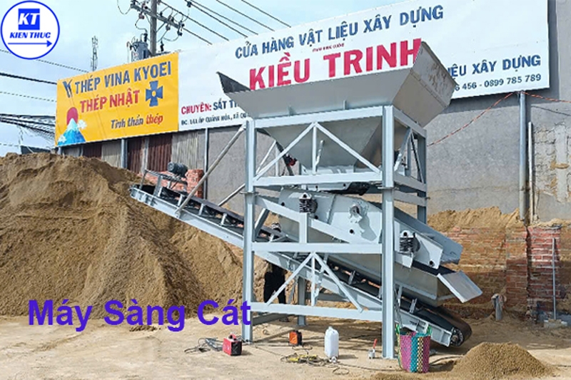 Các loại máy sàng cát trong ngành công nghiệp xây dựng và sản xuất