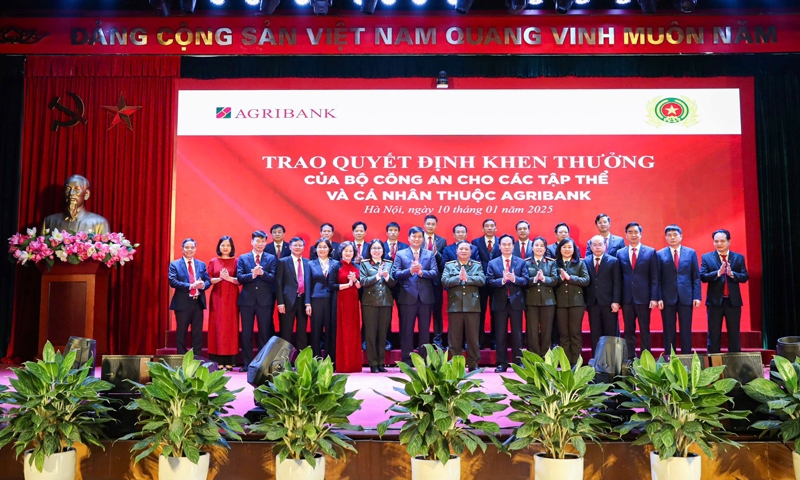 Agribank được công nhận đạt chuẩn “An toàn về an ninh, trật tự” của Bộ Công an