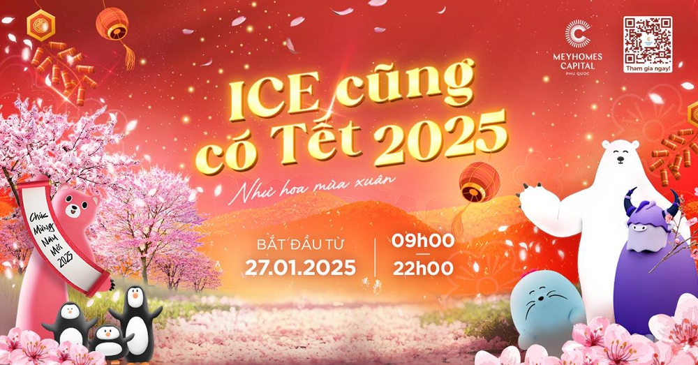 Phố đảo bừng sắc Xuân với “Ice cũng có Tết” 2025