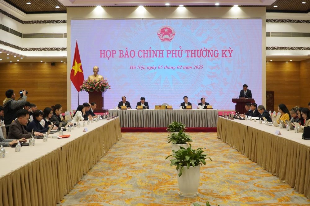 Họp báo Chính phủ thường kỳ tháng 1/2025