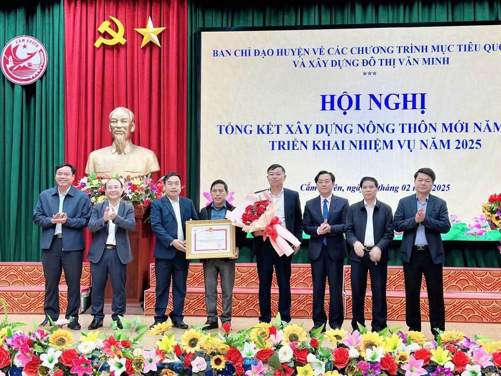 Cẩm Xuyên (Hà Tĩnh): Phấn đấu xây dựng đạt chuẩn huyện nông thôn mới nâng cao vào cuối năm 2025