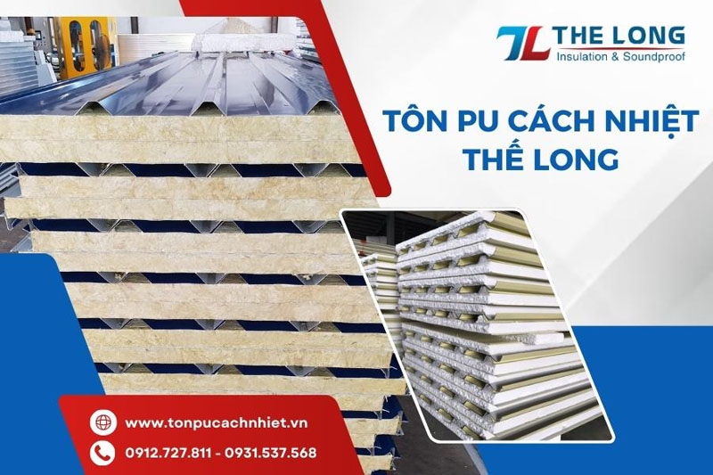 Tôn PU cách nhiệt Thế Long