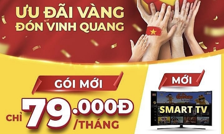 Truyền hình K+ ra mắt gói mới chỉ 79.000 đồng và App K+ trên Smart TV