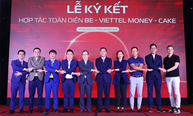 Viettel Money hợp tác toàn diện với Ngân hàng số Cake by VPBank và Nền tảng tiêu dùng đa dịch vụ Be