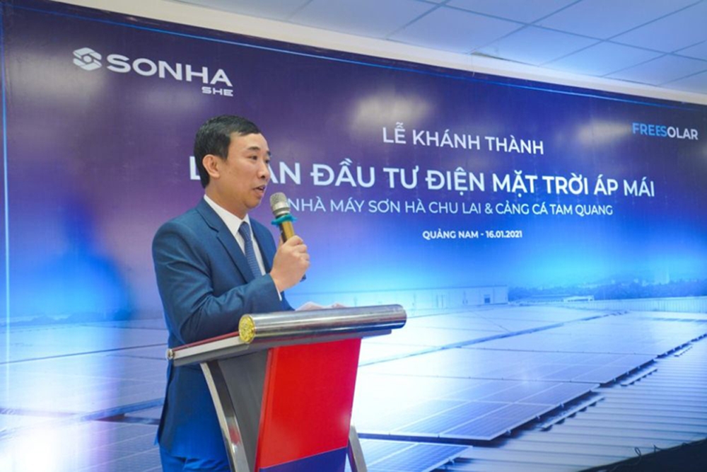 Tập đoàn Sơn Hà đầu tư dự án hệ thống điện mặt trời áp mái công suất lớn tại Quảng Nam