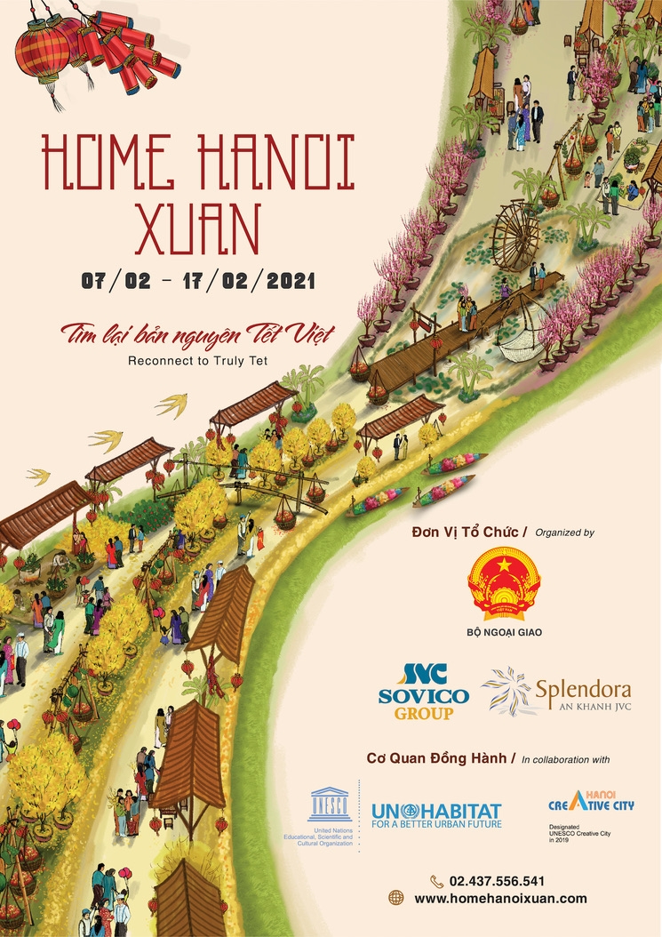 Đường hoa Home Hanoi Xuan 2021 sắp xuất hiện tại Hà Nội