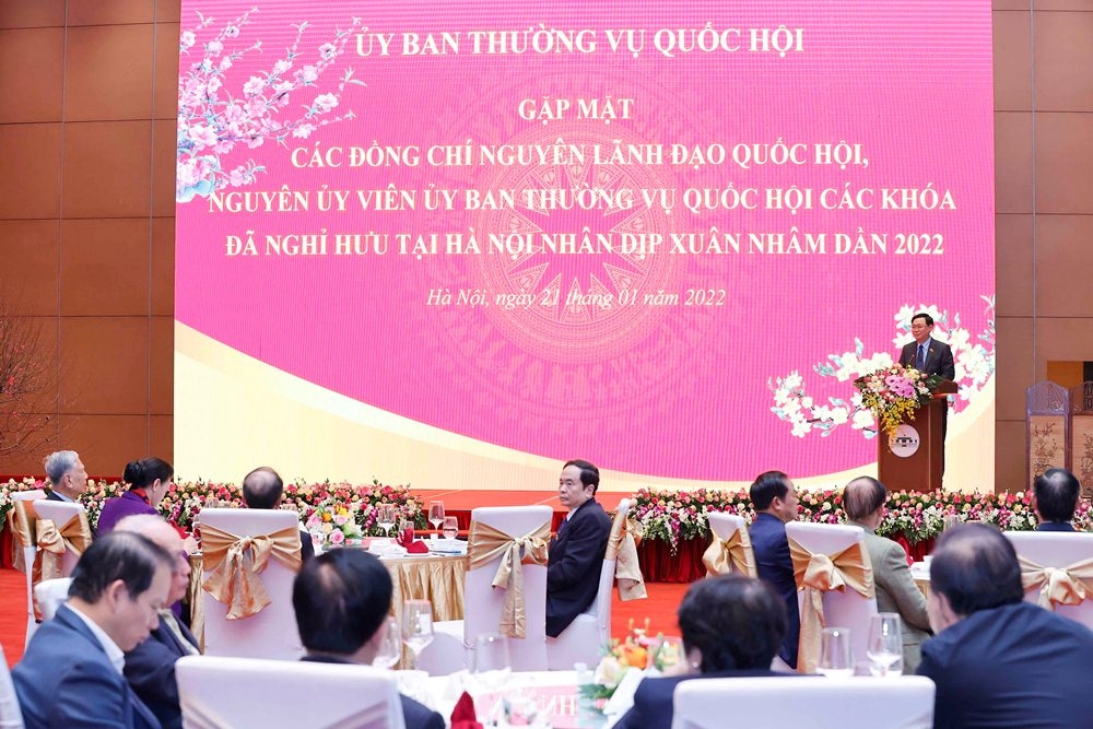 chu tich quoc hoi chu tri gap mat nguyen lanh dao quoc hoi nguyen uy vien uy ban thuong vu quoc hoi