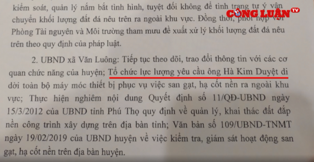 tan son phu tho co hay khong viec chinh quyen gio cao danh khe cac doi tuong khai thac khoang san trai phep