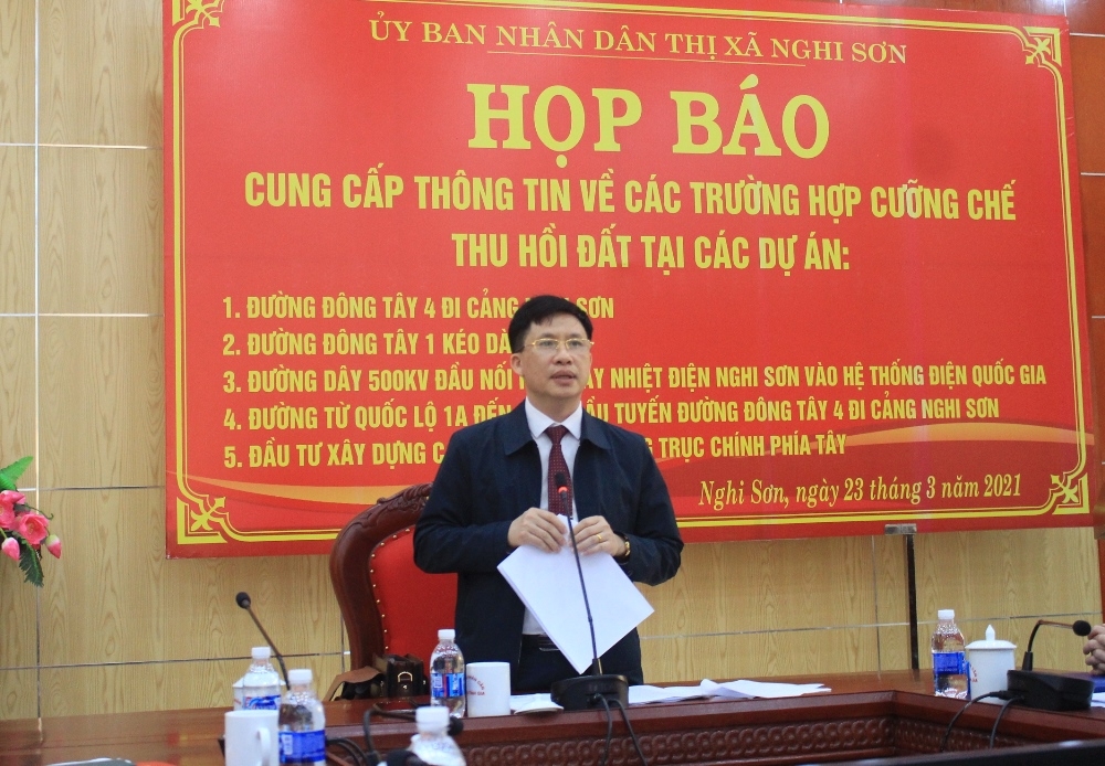 Nghi Sơn (Thanh Hóa): Chuẩn bị tổng cưỡng chế giải phóng mặt bằng 5 dự án trọng điểm