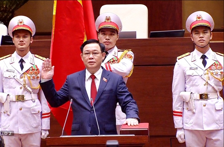 Chủ tịch Quốc hội Vương Đình Huệ tuyên thệ nhậm chức