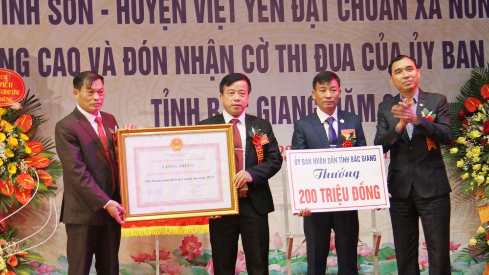 bac giang huyen viet yen phat trien tien phong di dau xay dung nong thon moi