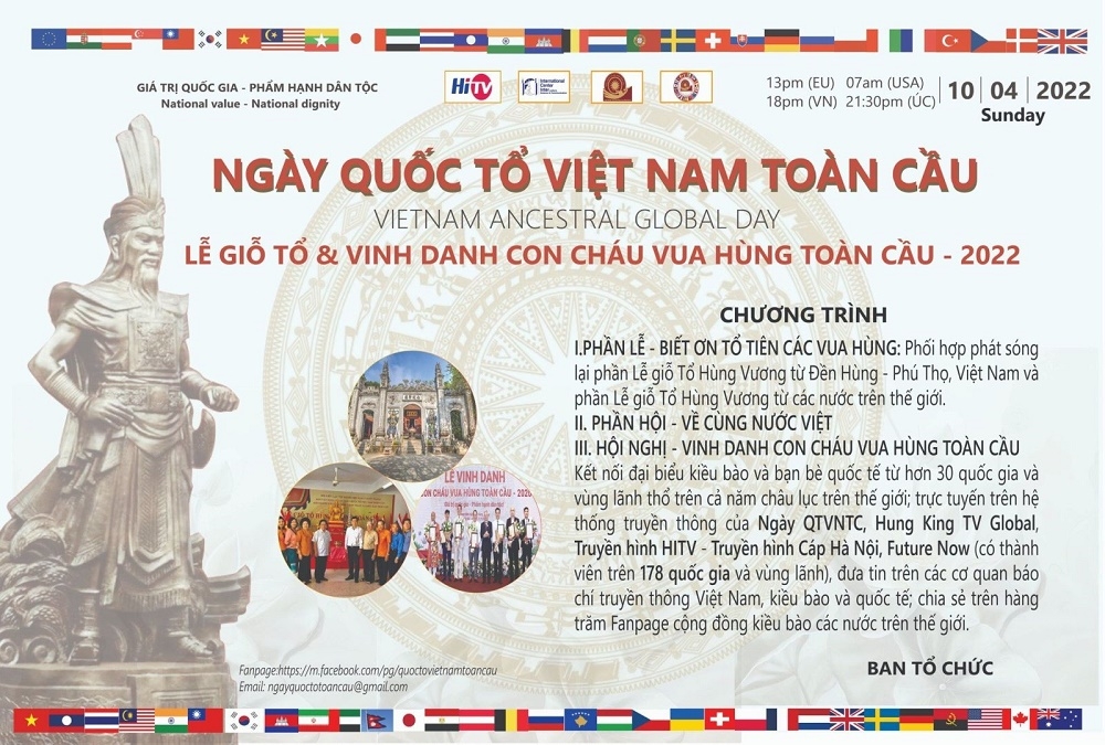 to chuc truc tuyen ngay quoc to viet nam toan cau 2022