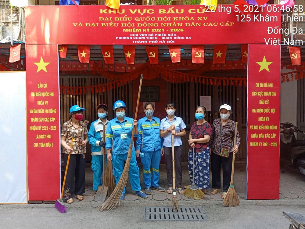 urenco tang cuong cong tac dam bao ve sinh moi truong phuc vu ngay bau cu