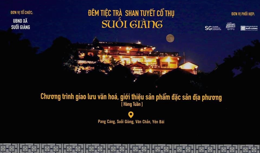 dem tiec tra shan tuyet co thu suoi giang