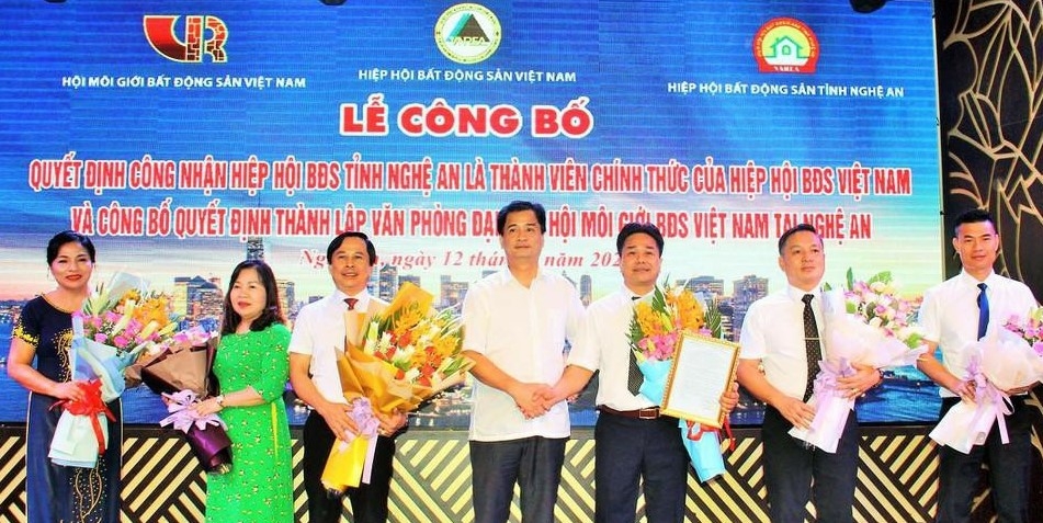 VNREA công bố Hiệp hội Bất động sản Nghệ An trở thành thành viên chính thức