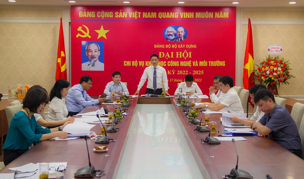 dai hoi chi bo vu khoa hoc cong nghe va moi truong nhiem ky 2022 2025 thanh cong tot dep