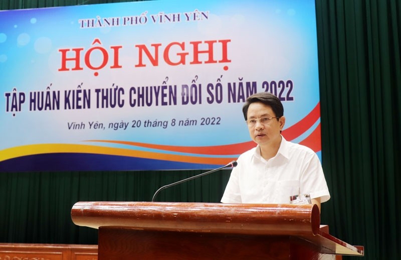 Thành phố Vĩnh Yên: Sẵn sàng tiên phong trên “chuyến tàu” chuyển đổi số