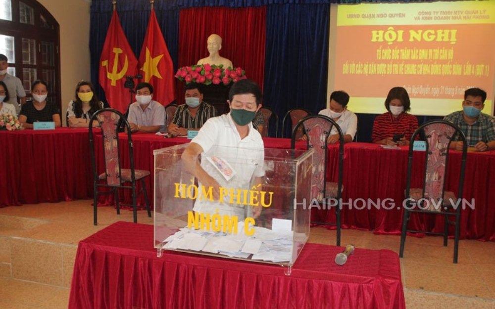 ngo quyen hai phong boc tham xac dinh vi tri can ho chung cu hh4 dong quoc binh