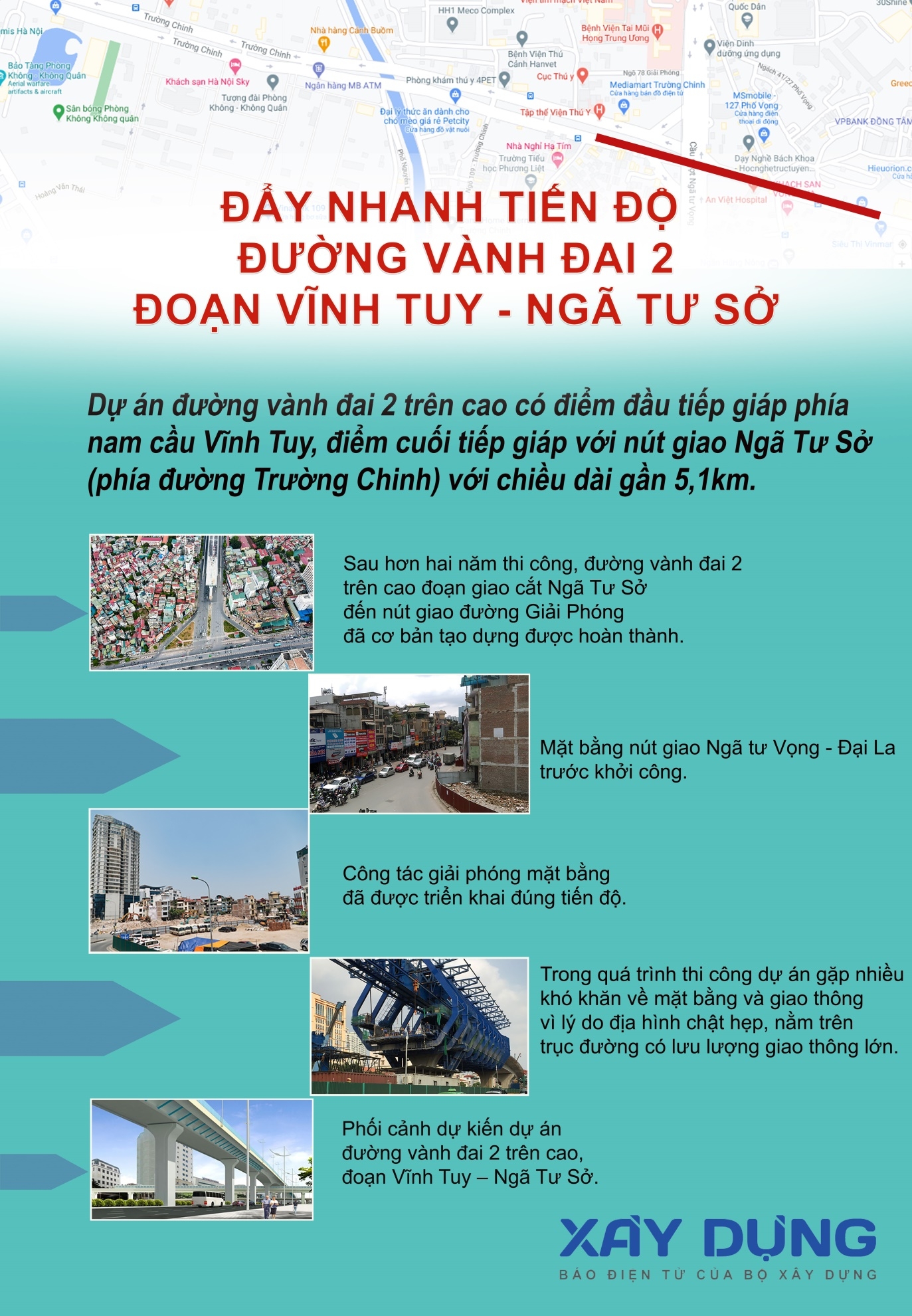 ha noi day nhanh tien do duong vanh dai 2 tren cao doan nga tu so vinh tuy